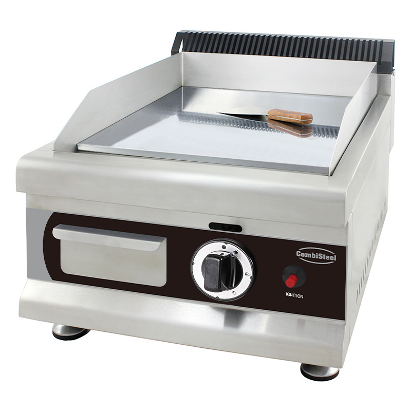 Combisteel Gasbakplaat Chroom 400 | Tafelmodel | 3kW
