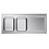 Combisteel Spoeltafelblad 2Links | 2000x600x40(h)mm