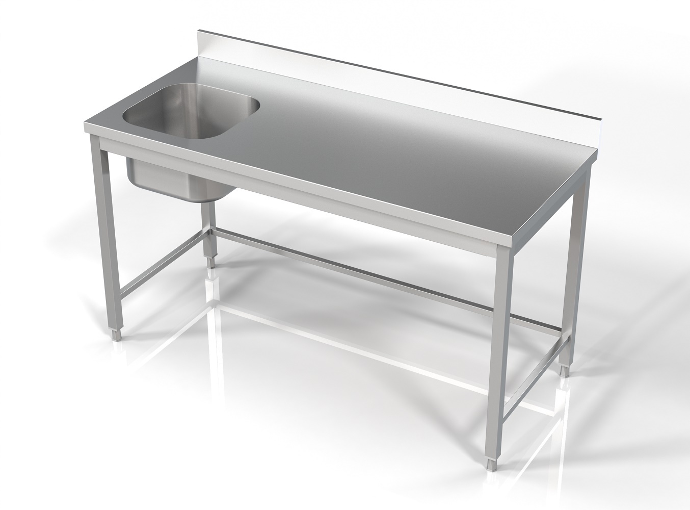 Combisteel Spoeltafel 1Links 1| 1600x700x850(h)mm