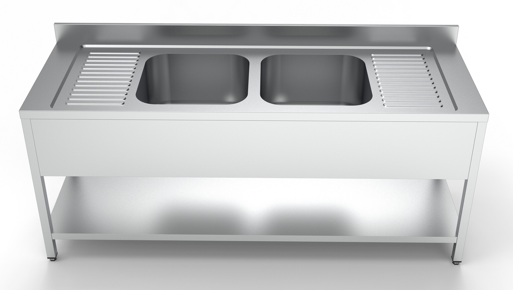 Combisteel Spoeltafel Bodemschap 2 Midden | 2000x700x850(h)mm, foto 2 van 2