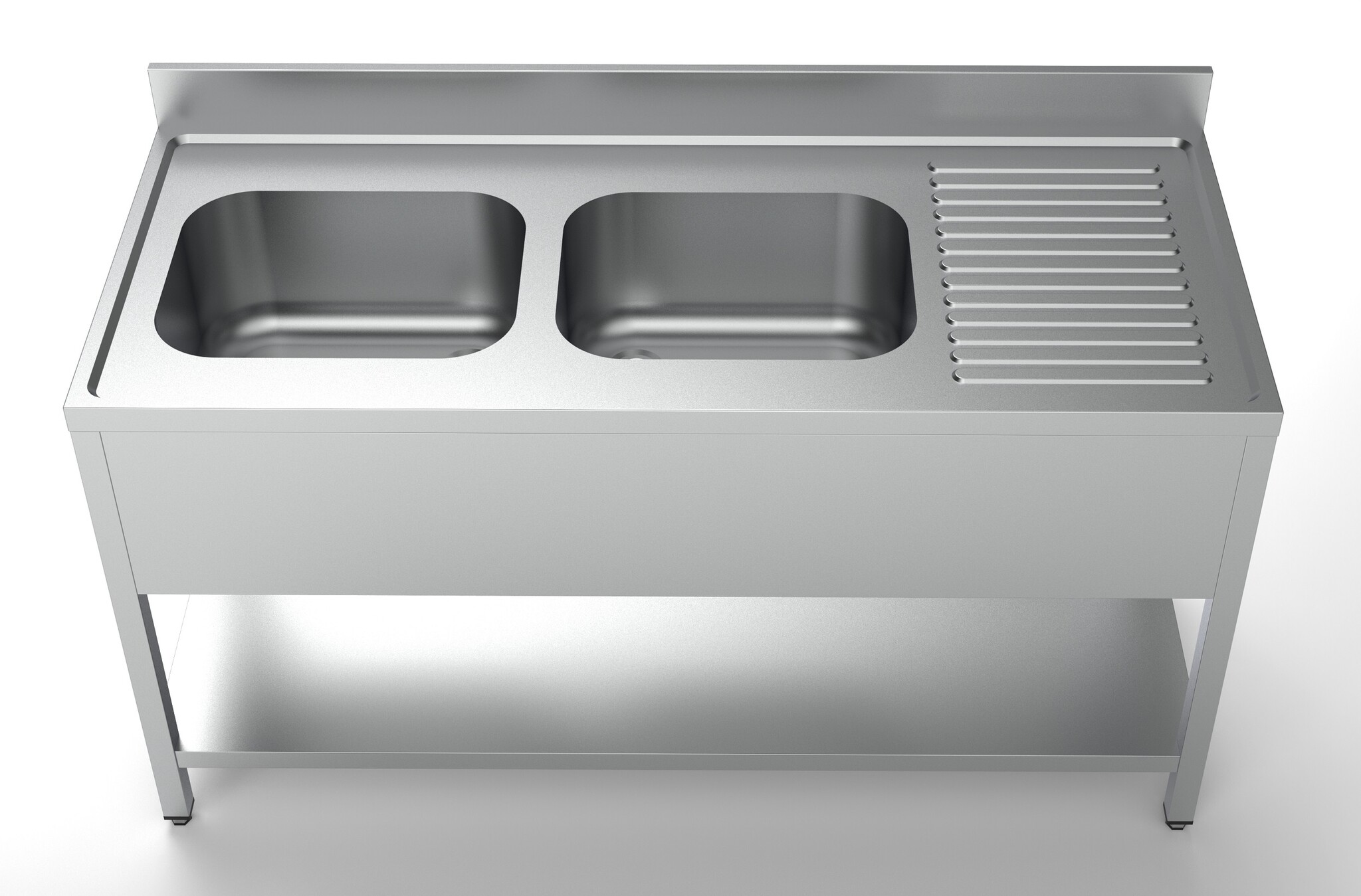 Combisteel Spoeltafel Bodemschap 2Links 1| 1600x700x850(h)mm, foto 2 van 2