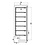 Combisteel Vrieskast RVS 1 Deur | 230V | 775x695x1885(h)mm