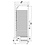 Combisteel Koelkast met glazendeur 620 liter | +2/+8°C  | Wit gelakt | 777x695xH1895mm.