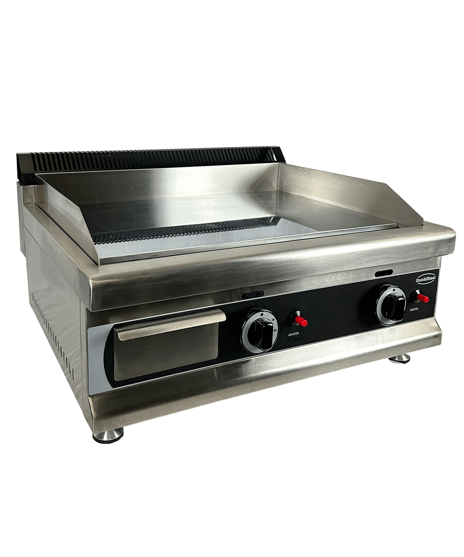 Combisteel Gasbakplaat Chroom 650 | Tafelmodel | 6kW, foto 2 van 6
