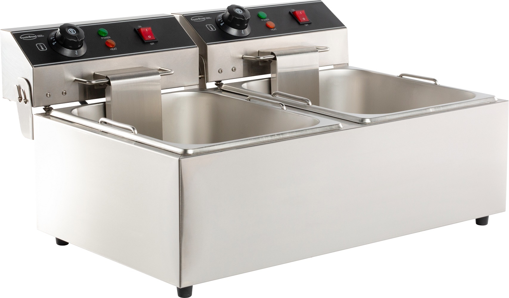 Combisteel Elektrische Tafelfriteuse 2x6L | Tafelmodel, foto 3 van 6
