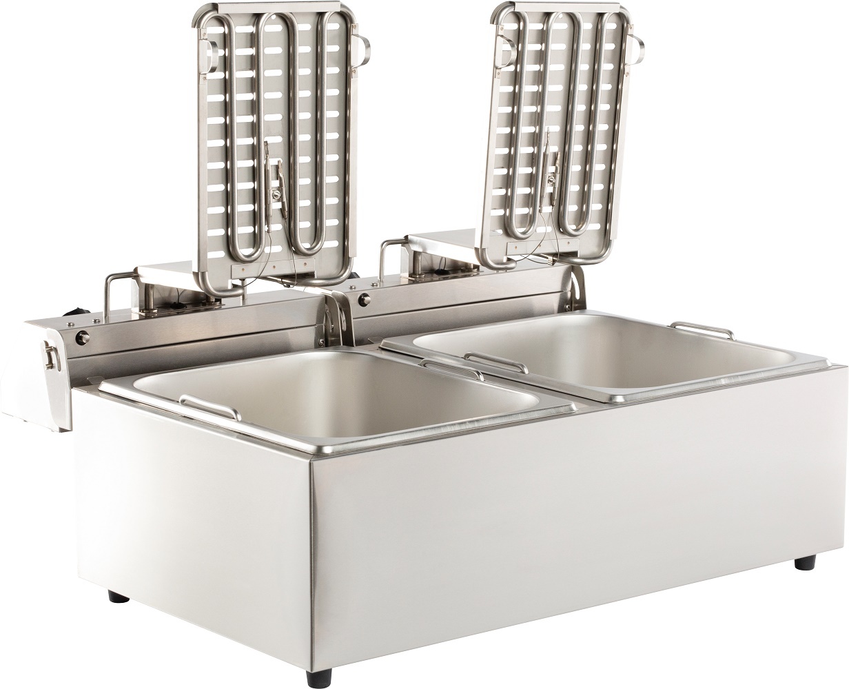 Combisteel Elektrische Tafelfriteuse 2x6L | Tafelmodel, foto 4 van 6