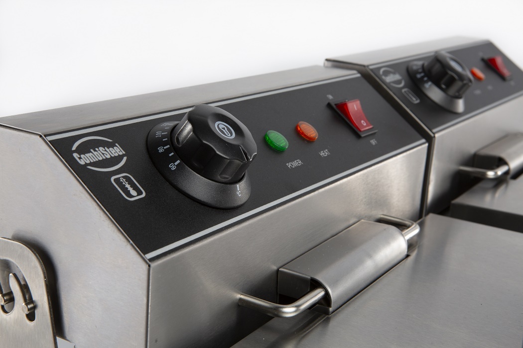 Combisteel Elektrische Tafelfriteuse 2x8L | Tafelmodel, foto 4 van 5