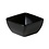 Gebogen vierkant melamine bakje | 11 x 11 x 5.7 cm