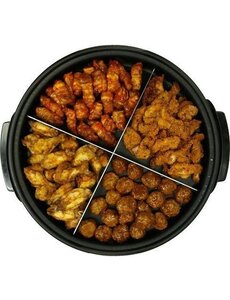 Hendi Partypan met 4-vaks RVS vakverdeling | Binnenpan Ø400 mm. | 1400W