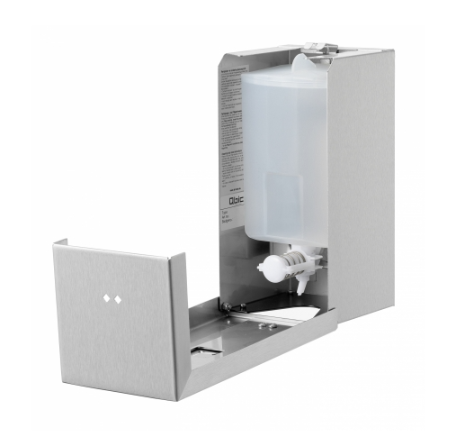 All Care Zeepdispenser 900 ml. navulbaar RVS | QSDR08 SSL, foto 2 van 4