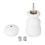 Olympia Olympia Zout- of pepermolen wit Hevea hout | Hoogte 125 mm.