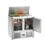 Bartscher Saladette met 2 Deuren | 260 Liter | 2 x 1/1 GN + 3 x 1/6 GN  |  0 °C tot 10 °C | B900 x D700 x H870 mm.