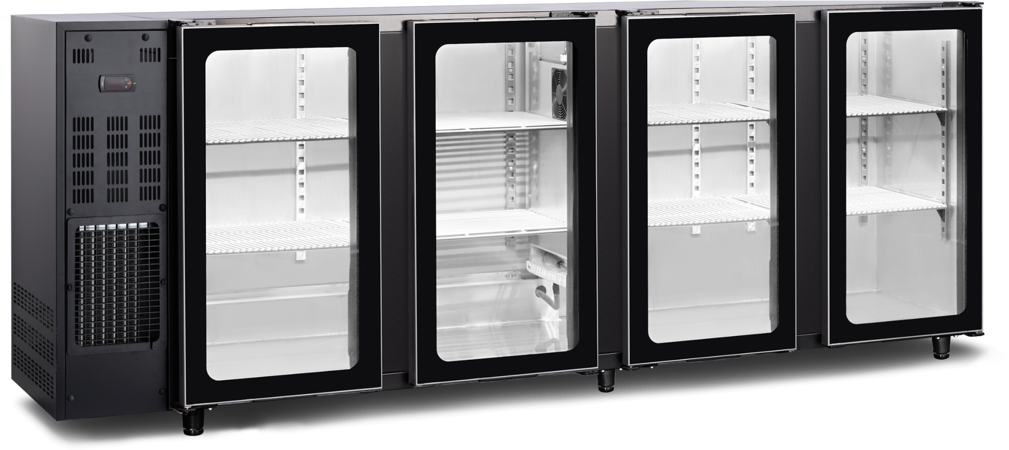Tefcold Barkoeling 665L | TBC4G 229B | 2295x565x890mm