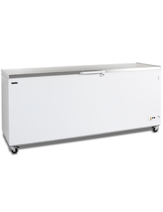Tefcold Diepvrieskist met RVS deksel 675 liter |  -24 tot -14 °C | CF700S SL | 2060x716x903mm