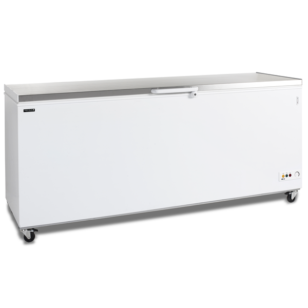 Tefcold Tefcold Diepvrieskist met RVS deksel 675 liter |  -24 tot -14 °C | CF700S SL | 2060x716x903mm