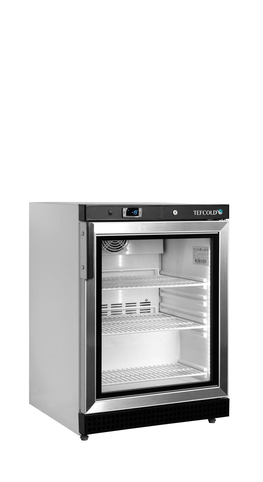 Tefcold Displayvrieskast 200L | UF200VG | 600x600x850mm