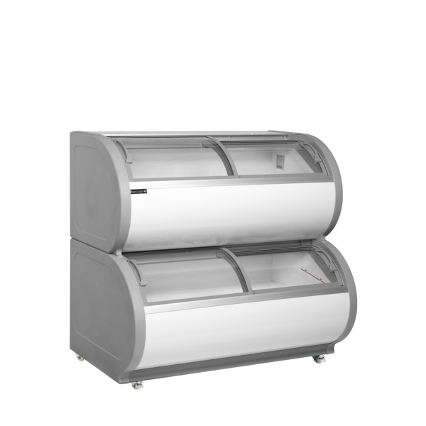 Tefcold Displayvrieskast met twee niveaus 450L | TD500 | 1210x790x1213mm