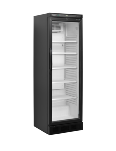 Tefcold Flessenkoeler 358L | CEV425 1 LED Int. White  Ext. Black | 595x640x1840mm