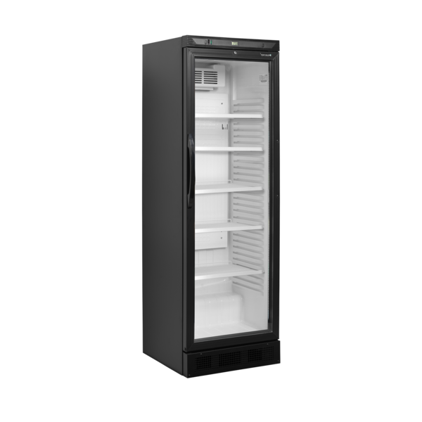 Tefcold Flessenkoeler 358L | CEV425 1 LED Int. White  Ext. Black | 595x640x1840mm