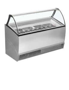 Tefcold Geventileerde display voor schepijs 395L | BERMUDA RV13 | 1670x800x1343mm