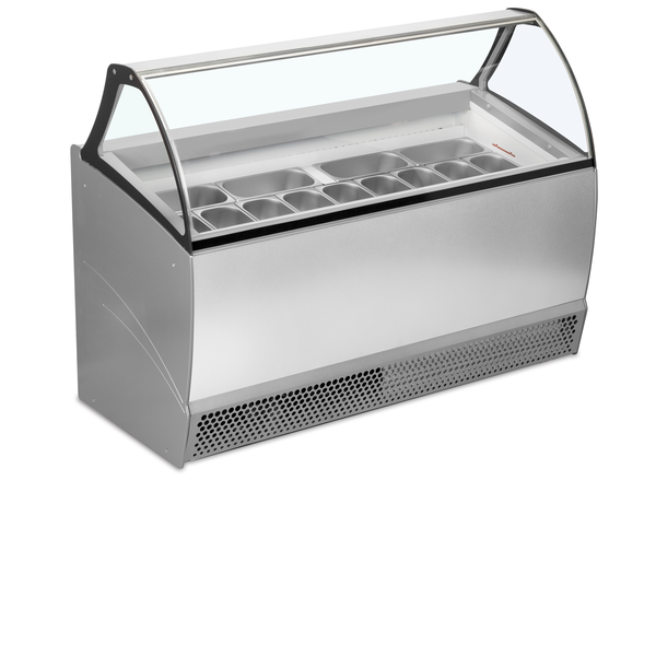 Tefcold Geventileerde display voor schepijs 395L | BERMUDA RV13 | 1670x800x1343mm