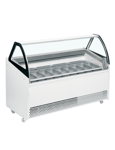 Tefcold Geventileerde display voor schepijs 395L | BERMUDA VIEW RV13 | 1670x814x1354mm