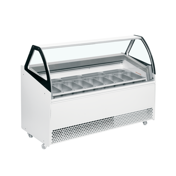 Tefcold Geventileerde display voor schepijs 395L | BERMUDA VIEW RV13 | 1670x814x1354mm