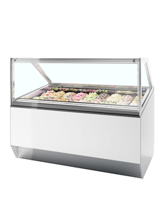 Tefcold Geventileerde display voor schepijs 970L | MILLENNIUM ST18 | 1661x1054x1356mm