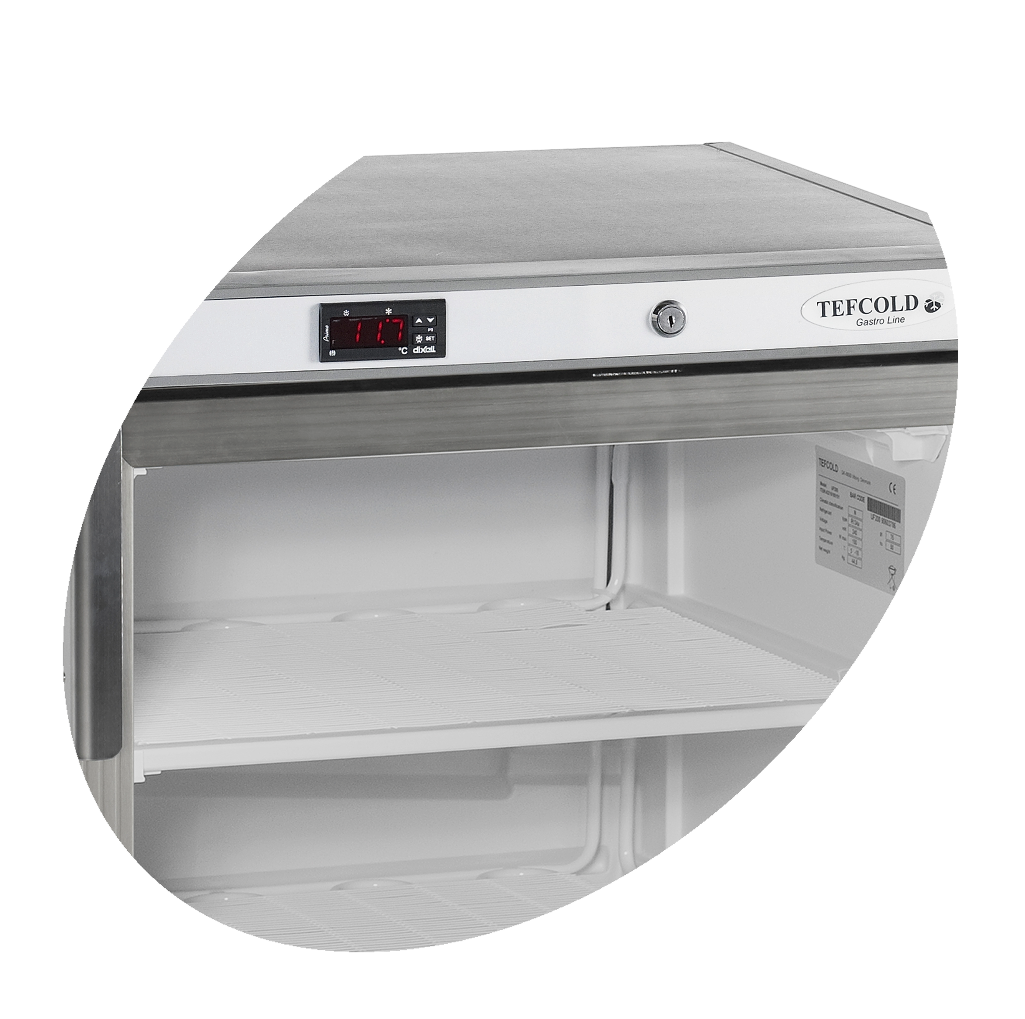 Tefcold Displayvrieskast 200L | UF200SG | 600x585x855mm, foto 2 van 2