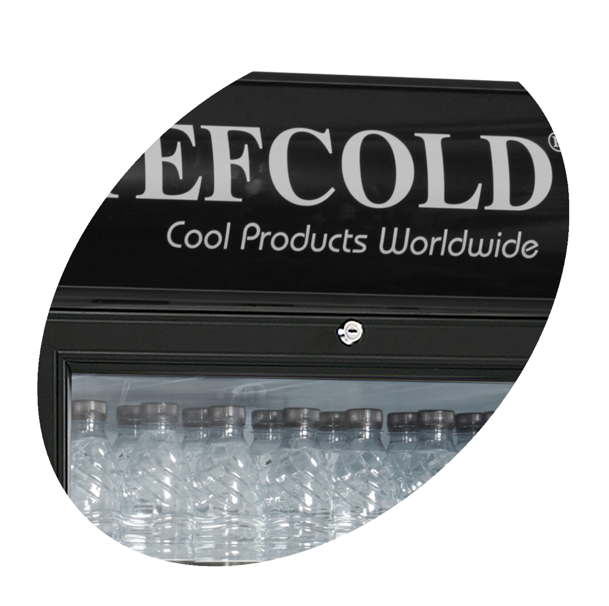 Tefcold Flessenkoeler 290L | SCU1280CP | 595x640x1775mm, foto 3 van 3