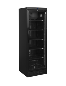 Tefcold Zwarte flessenkoeler 358L | CEV435 BLACK | 595x640x1840mm