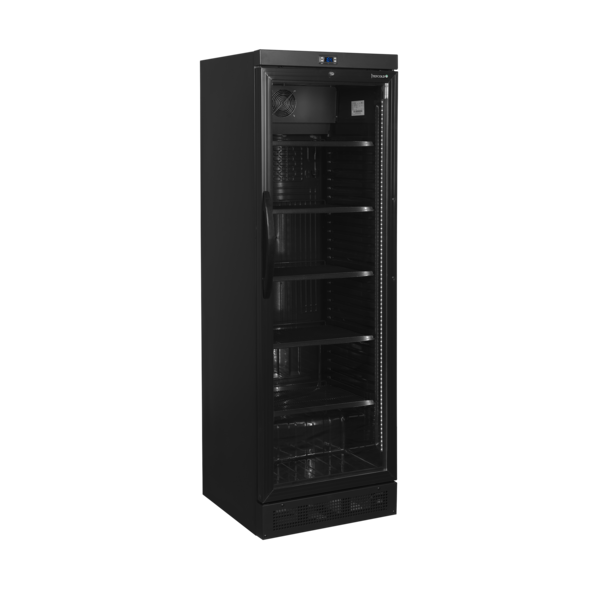 Tefcold Zwarte flessenkoeler 358L | CEV435 BLACK | 595x640x1840mm