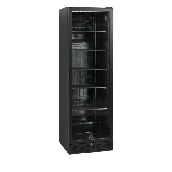 Tefcold Tefcold Zwarte displaykoeler 387 liter | SCU1425H | 595x595x1990mm
