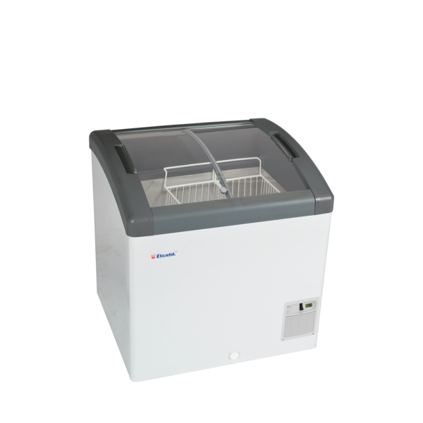 Tefcold Vrieskast consumptie-ijs 161L | Elcold Focus 73 GREY | 726x656x850mm