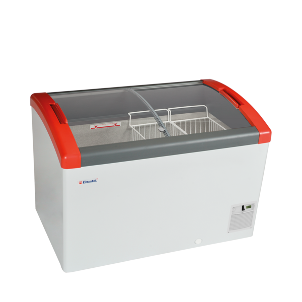 Tefcold Vrieskast consumptie-ijs 270L | FOCUS 106 RED | 1056x656x850mm