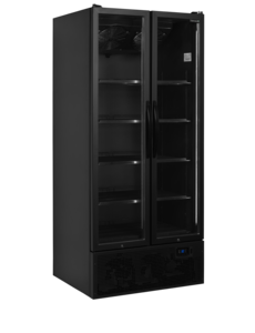 Tefcold Zwarte displaykoeler 707L | FS890H BLACK | 890x740x1990mm