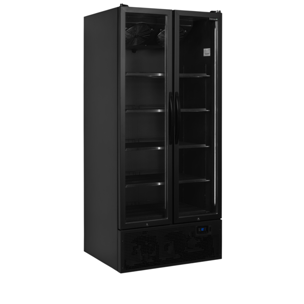 Tefcold Zwarte displaykoeler 707L | FS890H BLACK | 890x740x1990mm
