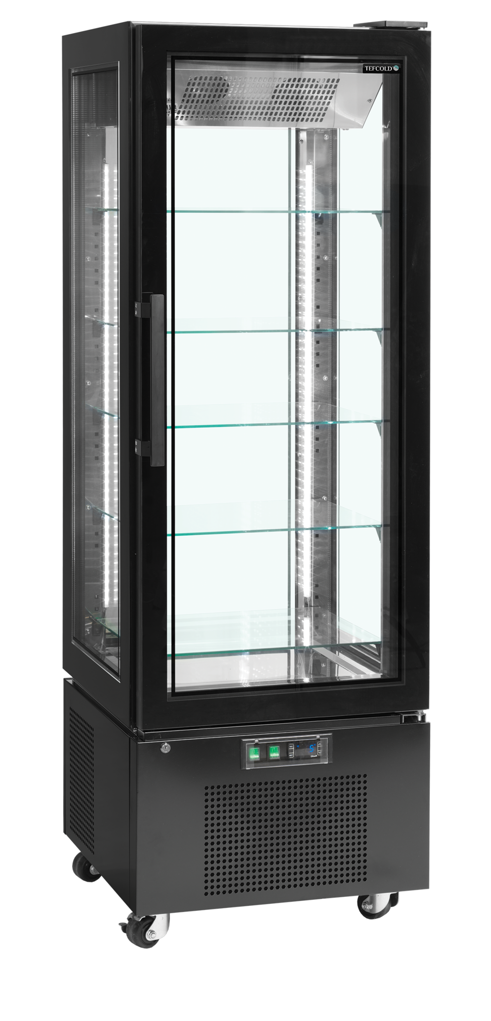 Tefcold Koelvitrine (koelen) 364L | UPD400-C | 650x650x1950mm
