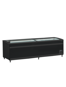 Tefcold Zwarte supermarktkoeler/-vriezer 1104L | SFI250B-CF VS | 2506x858x890mm