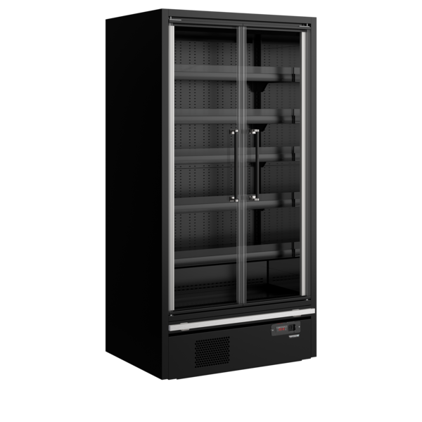 Tefcold Multideckkoeler, supermarkt 1083L | Galaxy+ GP10FGD Black | 1018x740x2040mm