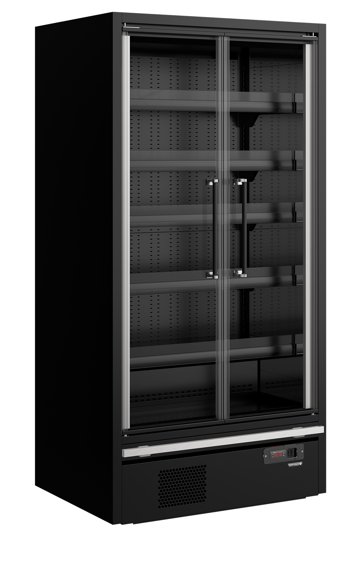 Tefcold Multideckkoeler, supermarkt 1083L | Galaxy+ GP10FGD Black | 1018x740x2040mm