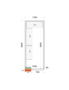 Tefcold Koelruimte  | CRPF1230 | 1200x3000x2200mm