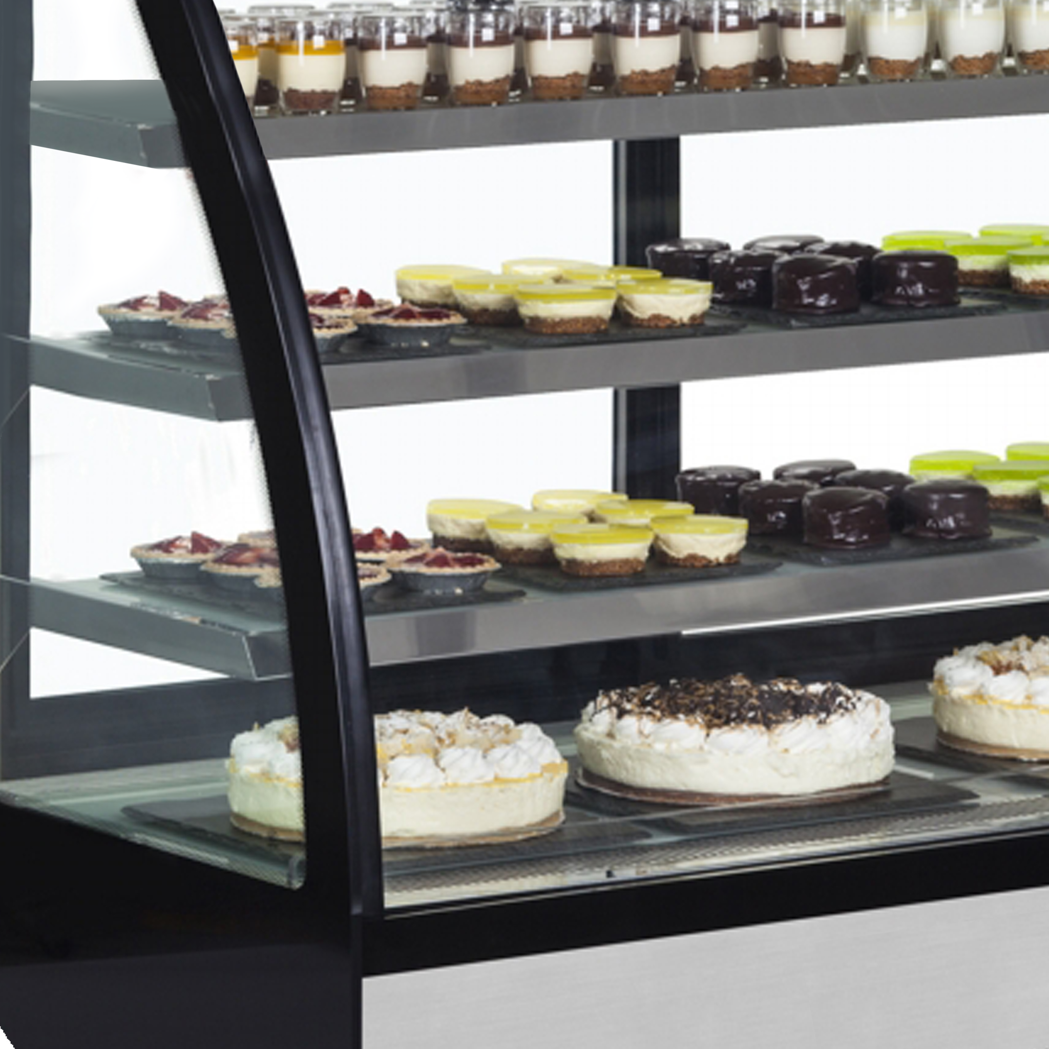 Tefcold Koelvitrine 238L | LPD900C/BLACK | 905x745x1360mm, foto 2 van 3