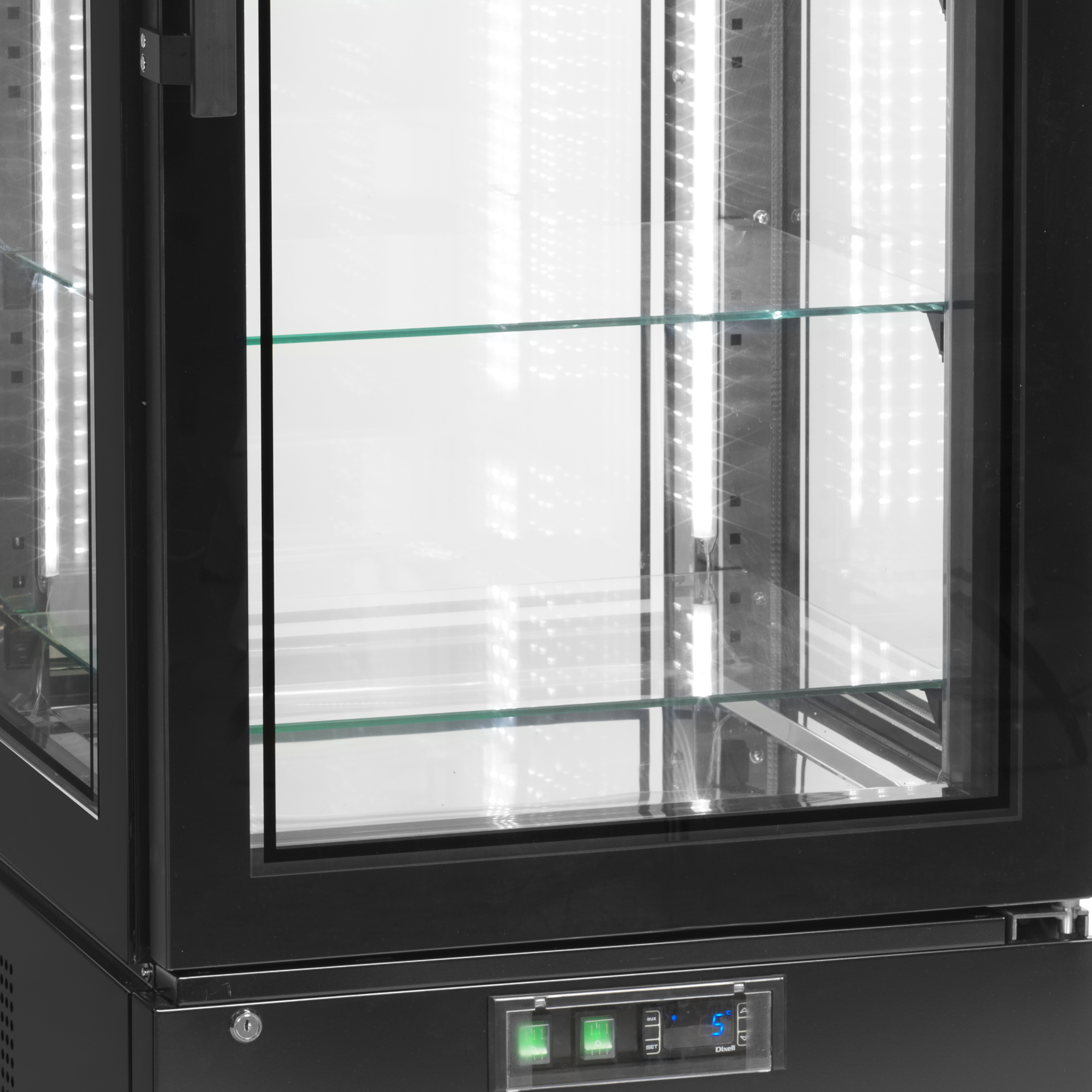 Tefcold Koelvitrine (koelen) 364L | UPD400-C | 650x650x1950mm, foto 2 van 2