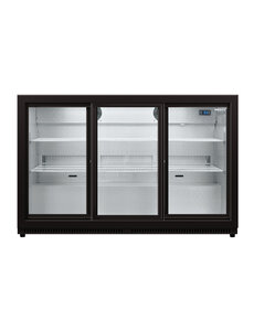 Husky Backbar koelkast met 3 schuifdeuren | C3SLIDE-865-BK-NL-HU | 135x52xH87cm