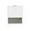Cooldura Cooldura Dubbele Koelkist/Vrieskist glazen schuifdeksel | 258L | 104x65x88(h)cm