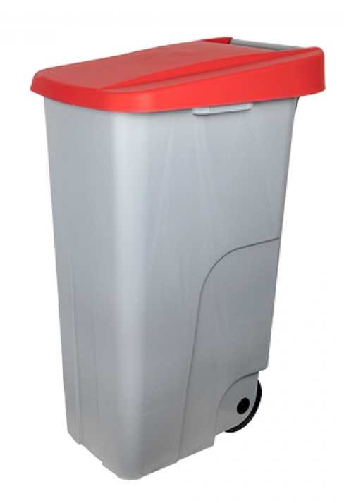 Afvalcontainer met klapdeksel 110 liter | 42x57xH88 cm., foto 3 van 6