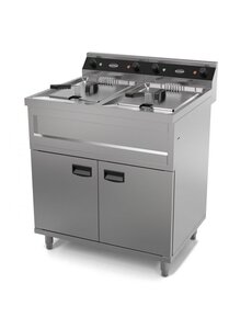 Combisteel Friteuse met onderstel 2x 12 liter | 400V - 2x 9kW | 800x700xH850 mm.