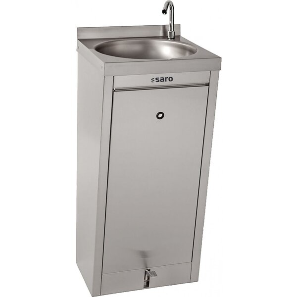 Saro Handwas spoelbak met voetpomp model Texel | Spoelbak Ø350xD160mm.