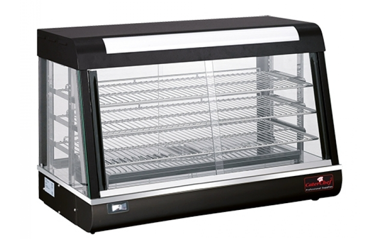 CaterChef Warmhoudvitrine met binnenverlichting en diaverlichting |